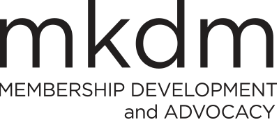 mkdm logo letters in black